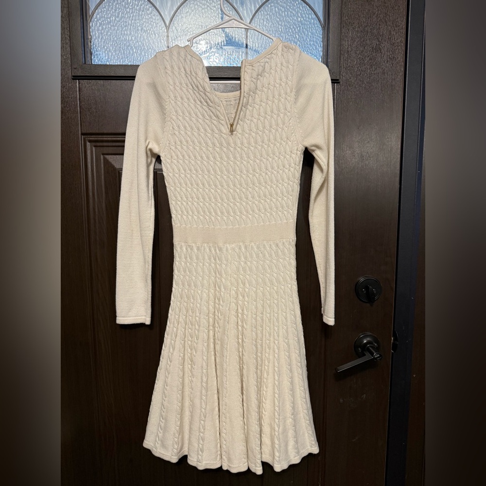 Calvin Klein Ivory Knit Sweater Dress - Picture 2 of 6